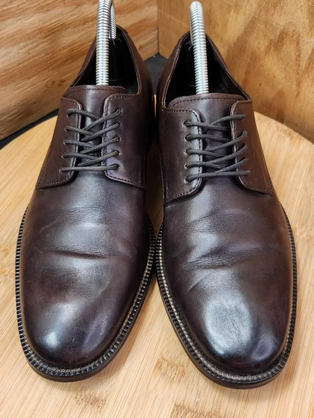 Cole Haan Mens Brown Lace Up Dress Shoes Size 7